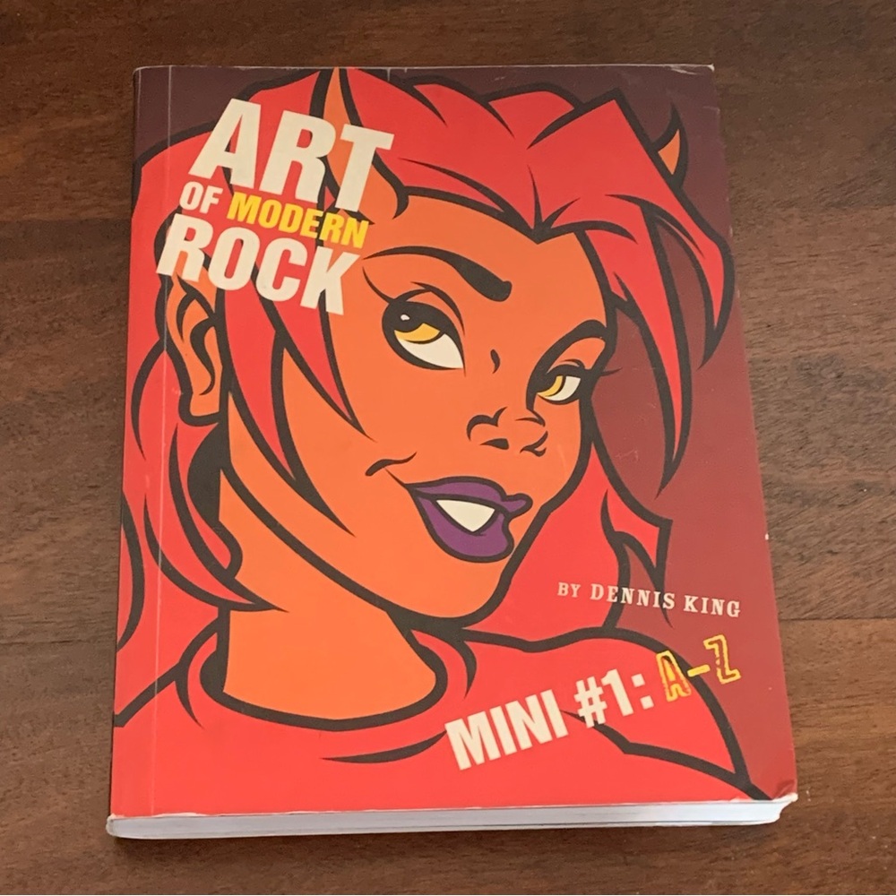 Art of Modern Rock: Mini # 1 A-Z by Dennis King paperback music poster book